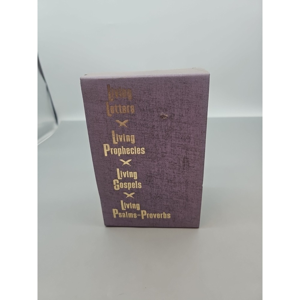 Tyndale House - Living Letters Prophecies Gospels Psalms-Proverbs Lot of 4 Books